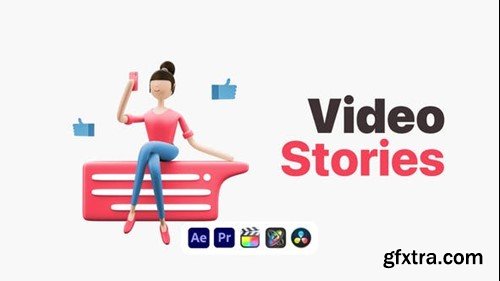 Videohive Explainer Girl Video Stories 50622965