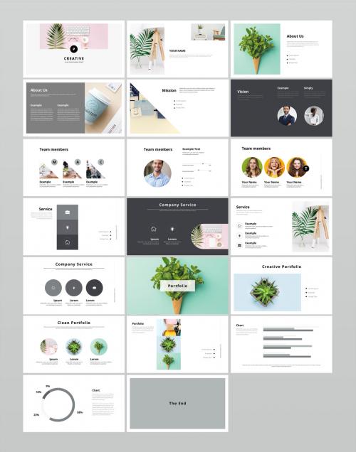 Clean Creative Presentation Layout - 408619791