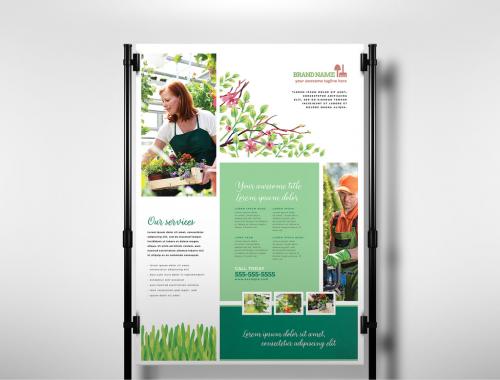 Green Garden Service Flyer Layout - 408839469