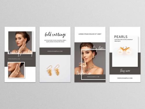 Modern Story Layouts for Jewelry Products - 408854613