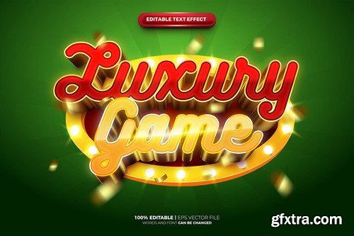Luxury Game 3D Text Effect GTFVG7M