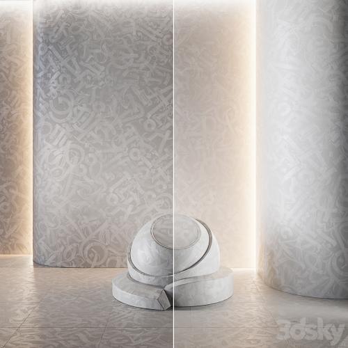 decorative plaster | Concrete set (seamless) | 22