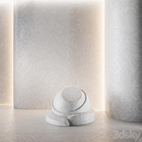 decorative plaster | Concrete set (seamless) | 22