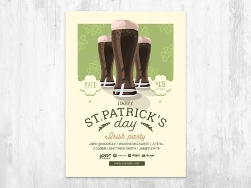 St. Patrick's Day Flyer Party with Black Beer - 409066057