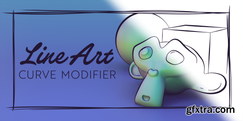 Blender - Line Art Curve Modifier v1.0/1.1/1.2