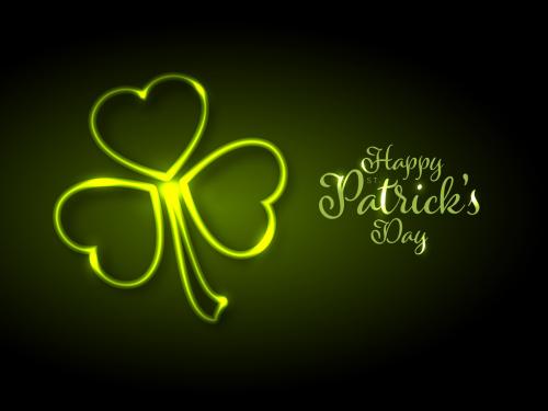 Happy St. Patrick's Day Greeting Card Layout - 409295730