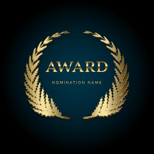 Golden Award Emblem Layout - 409295767