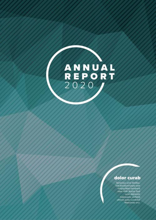 Annual Report Front Cover Page Layout - 409295846