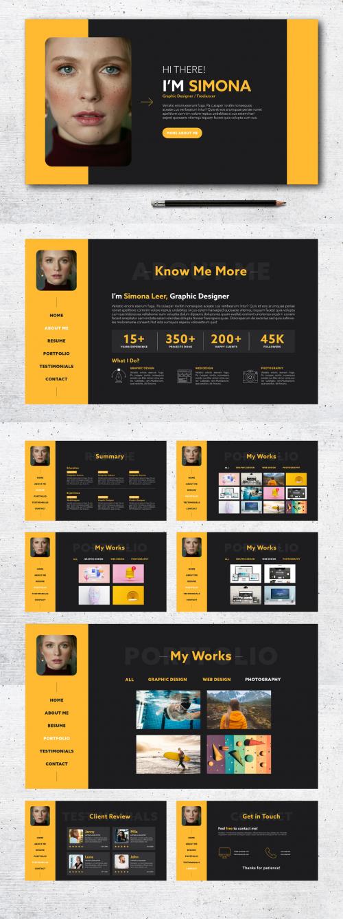 Interactive PDF Resume Layout - 409981228