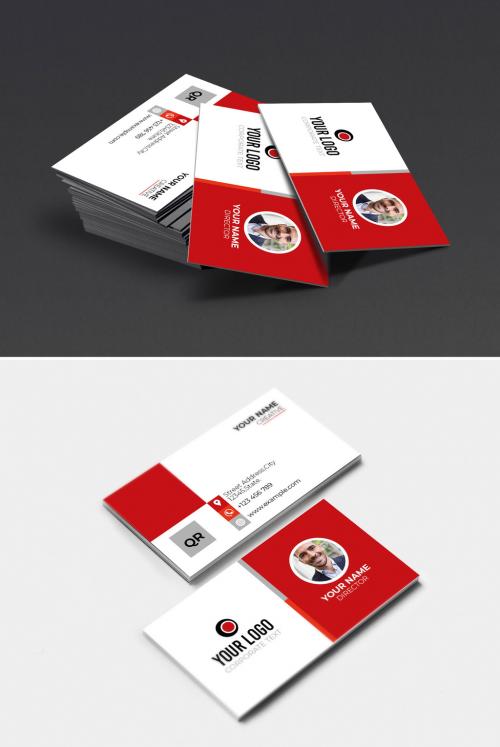 Red Business Card - 410240156