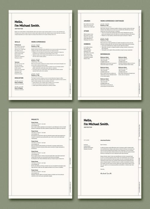 Modern Resume and Cover Letter Layout - 410472776