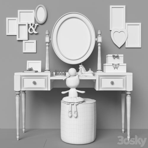 Dressing table (2 options for children, for adults) set 19