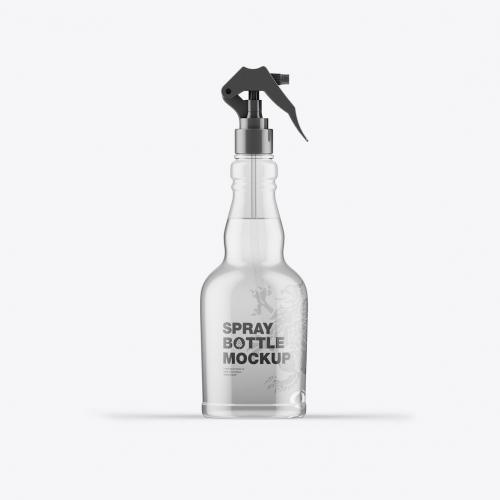 Glass Spray Bottle Mockup