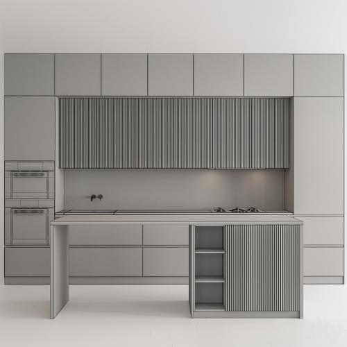 Kitchen Modern - Gray and Wood 107