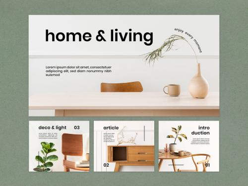 Interior Design Website Elements Mockup - 411959130