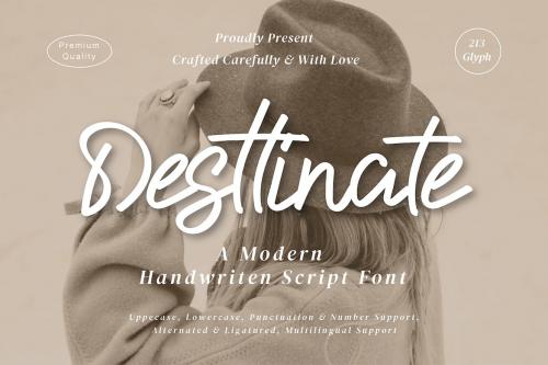 Desttinate - Modern Script fonts