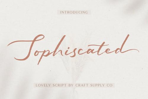 Sophiscated - A Lovely Script Font