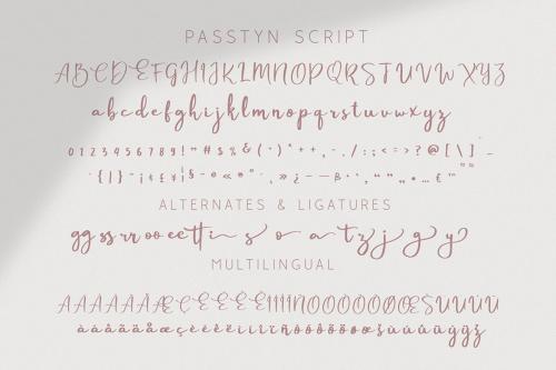 Passtyn - Handwritten Font Duo