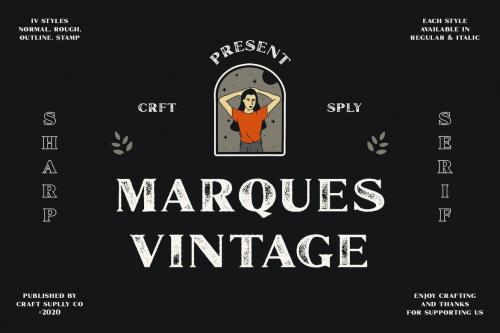 Marques Vintage Font Family