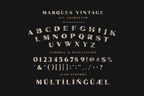 Marques Vintage Font Family