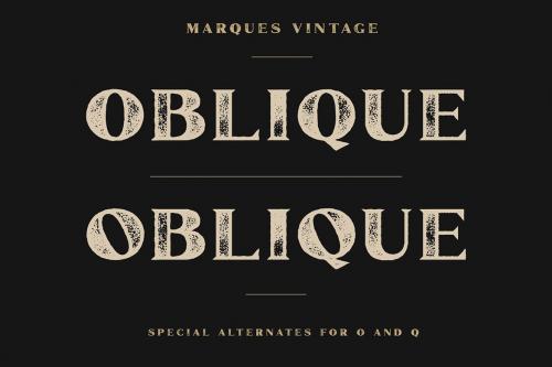 Marques Vintage Font Family