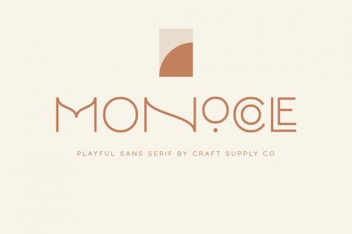 Monocole - Playful Sans Serif | 8 Fonts