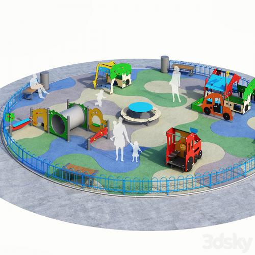 Children playground Kompan. Playground