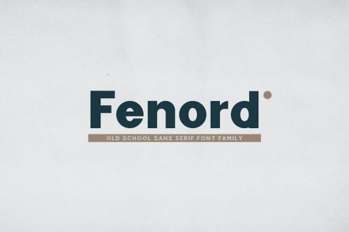 Fenord - Old School Sans Serif