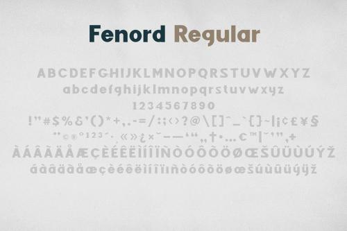 Fenord - Old School Sans Serif