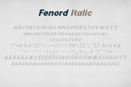 Fenord - Old School Sans Serif