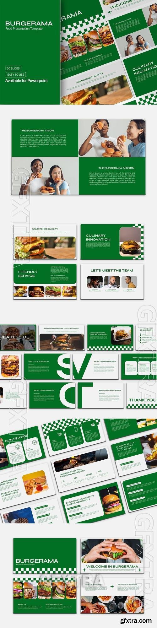 BURGERAMA - Powerpoint Template M36CTU5