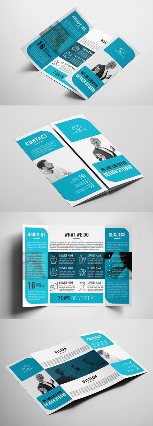 Business Single Gate Brochure Layout - 412639540