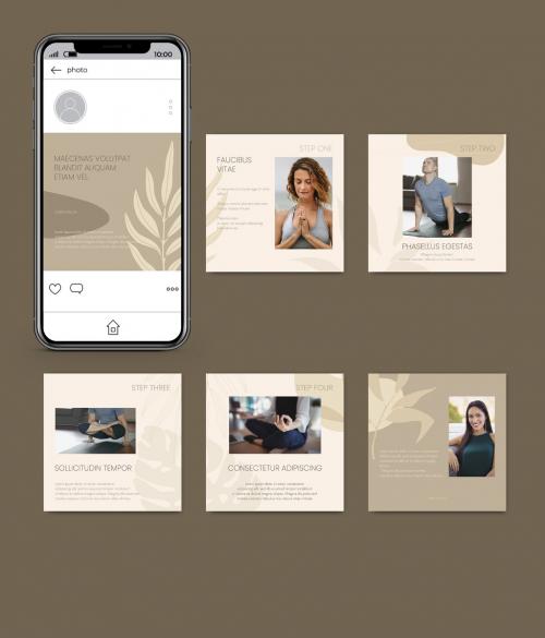 Natural Earth Colors Social Media Carousel Post Layout - 412644476