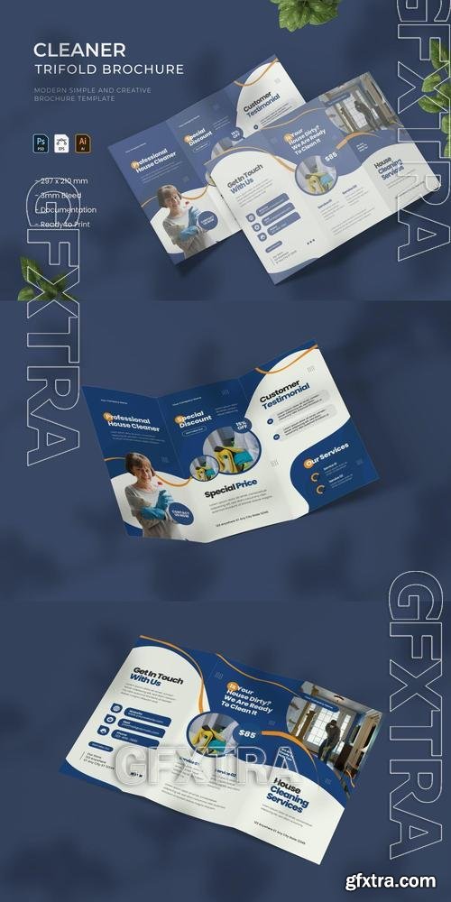 Cleaner - Trifold Brochure B7NVB7X