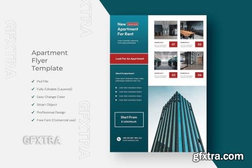 Apartment Flyer Template Design DK3R4VW