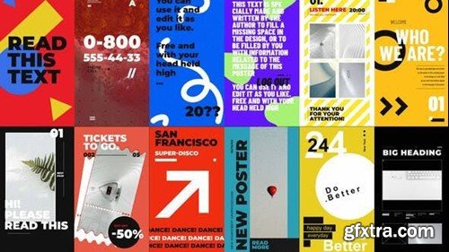 Videohive Bold Minimalism Posters Package 50546447