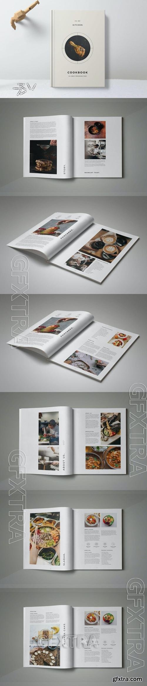 Kitchen Cookbook Template XR6J9QX