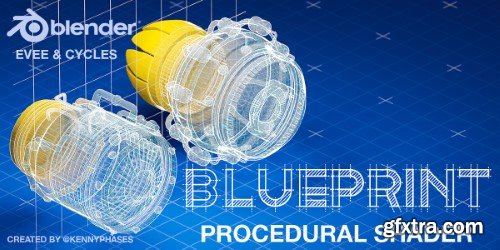 Blender Blueprint Procedural Shader v1