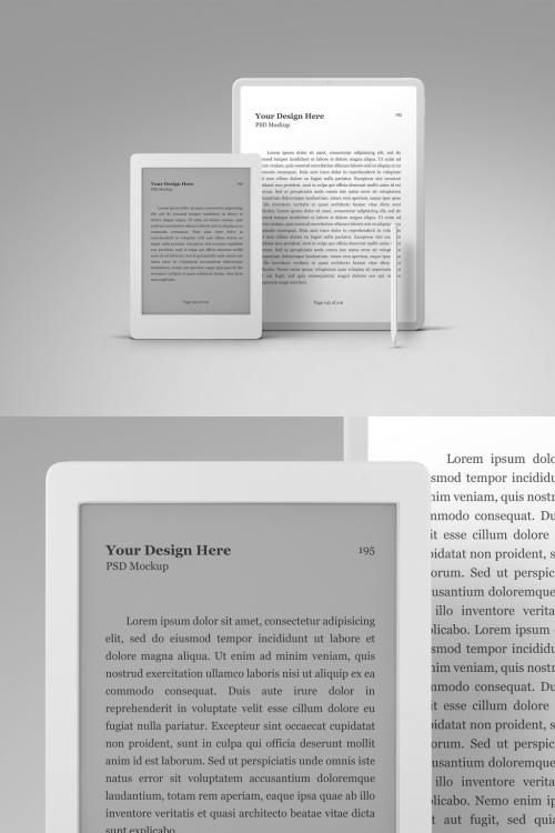 E-Book Reader Mockup Tablet Pro 12.9