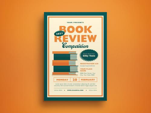 Book Review Competition Flyer Layout - 412944818