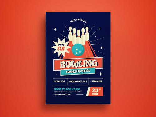 Bowling Tournament Flyer Layout - 412944823