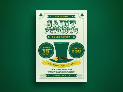 St Patrick Day Flyer Layout 2 - 412945203