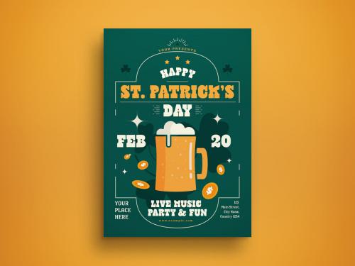 St Patrick Day Flyer Layout - 412945226