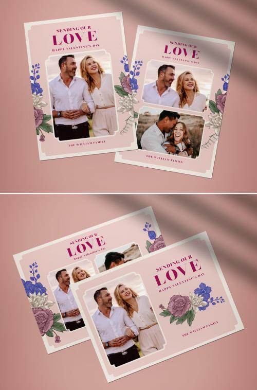 Greeting Cards Valentine Layout - 412945298