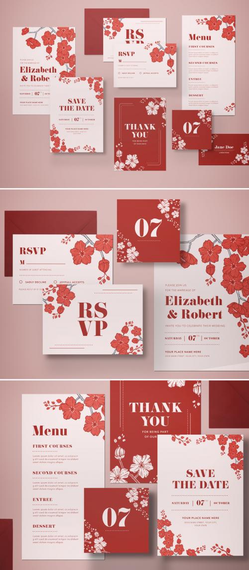 Wedding Invitation Layout - 412945332