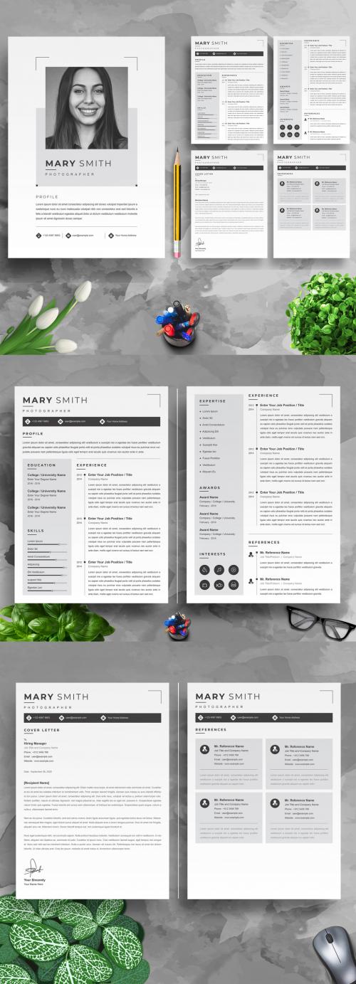 Professional Resume Layout with Cover Letter - 414498608