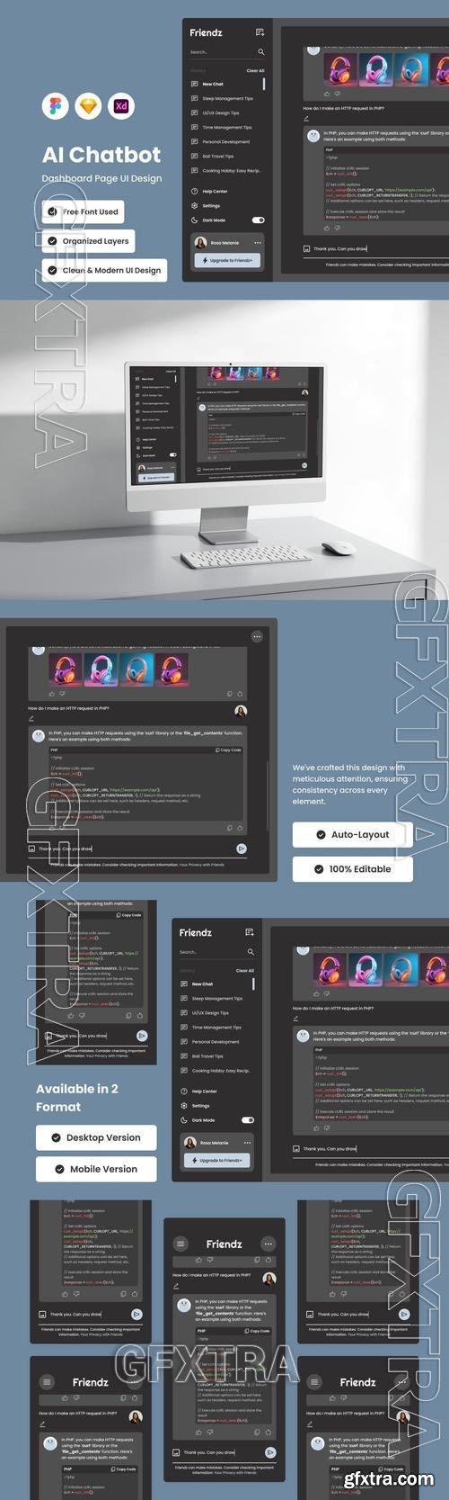 Friendz - AI Chatbot Dashboard V1 8DDF9XC