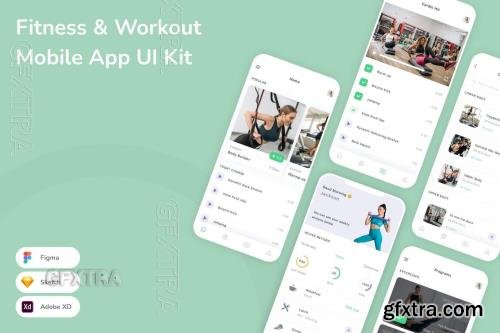 Fitness & Workout Mobile App UI Kit NPGSVEQ