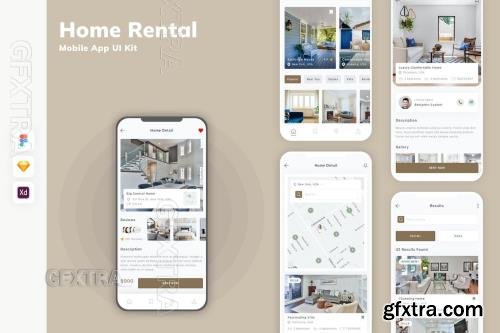 Home Rental Mobile App UI Kit NG295P5