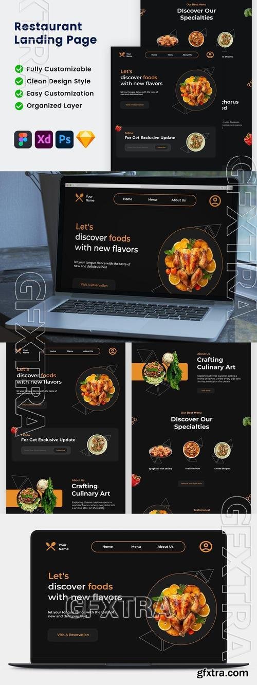 Restaurant Landing Page LFALA9J